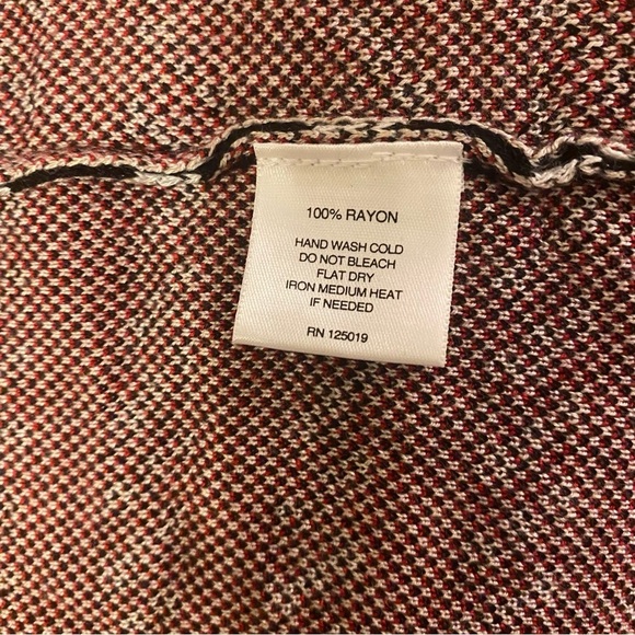 Valerie Stevens Longline Houndstooth Cardigan Size S - Picture 8 of 11